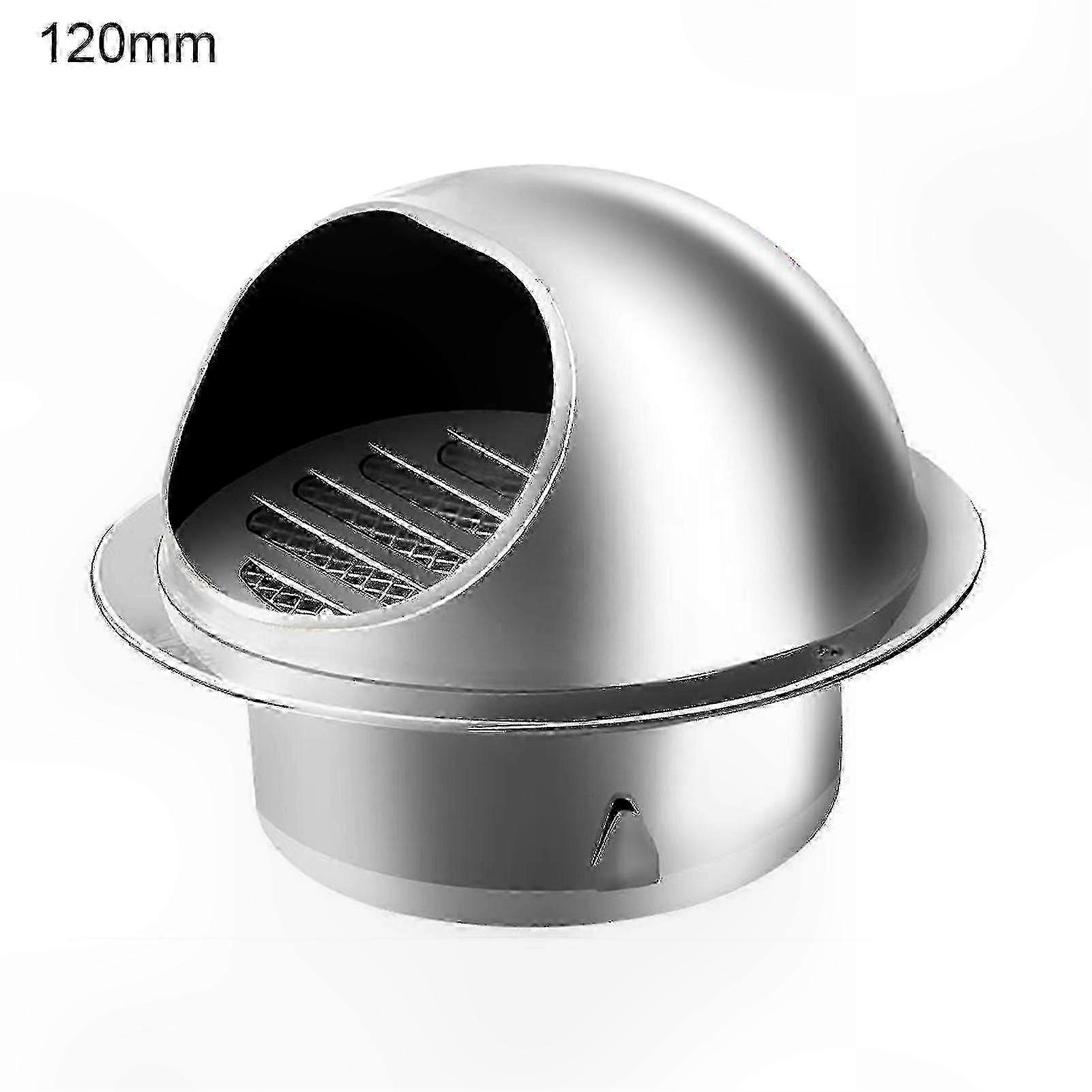 Stainless Steel Round Brushed Bullnose External Extractor Wall Vent Outlet for 2025