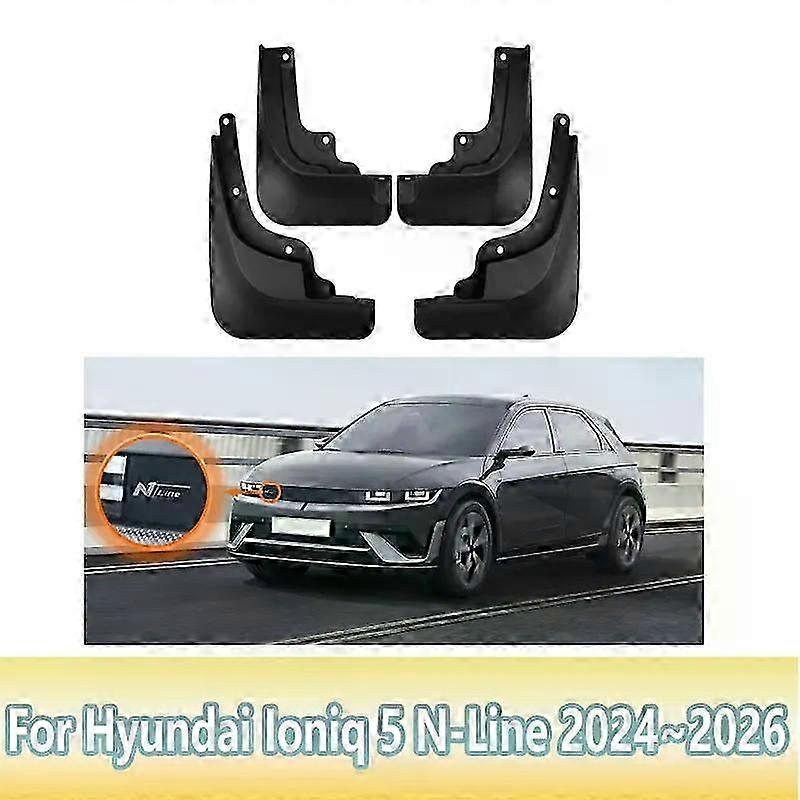 25-26 Car Mudguards For Hyundai Ioniq 5 N-Line 2024 2025 2026 Mudflaps Front Rear Splash Guard Fender Wheel Protect Tools Accessories
