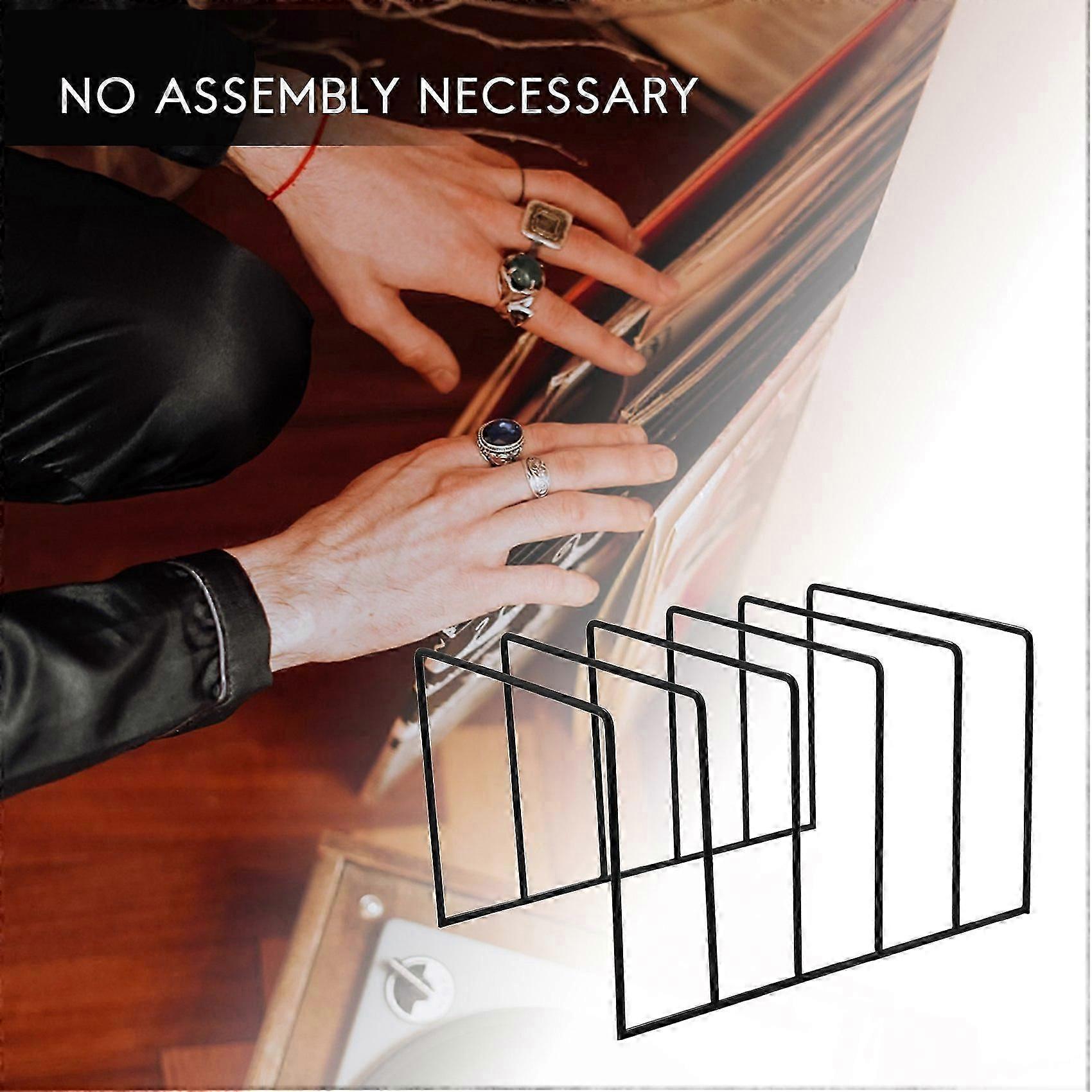 Metal Vinyl Record Display Shelf Turntable Storage Shelf Exhibit Stand Holder