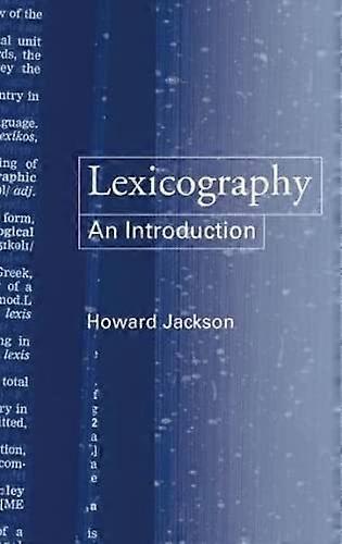 Lexicography: An Introduction
