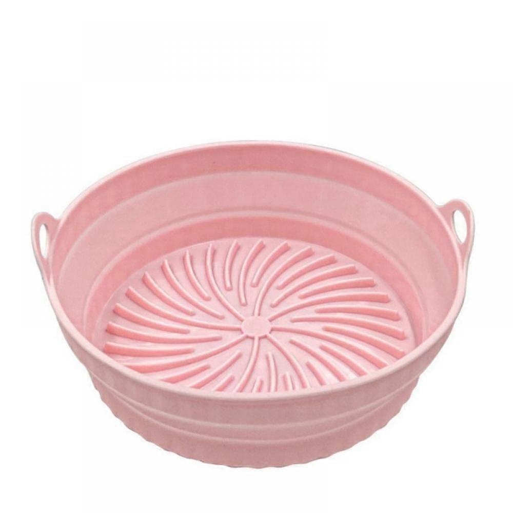 Air Fryer Silicone Pan, Compatible with 3-5 Qt Models, Food Safe Reusable Liner, Replacement for Parchment Paper