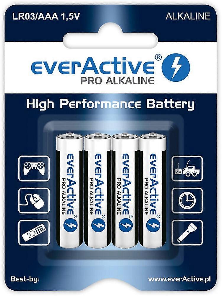Alkaline Batterien Aaa / LR03 Everactive Pro - 4 Stück (Blister)