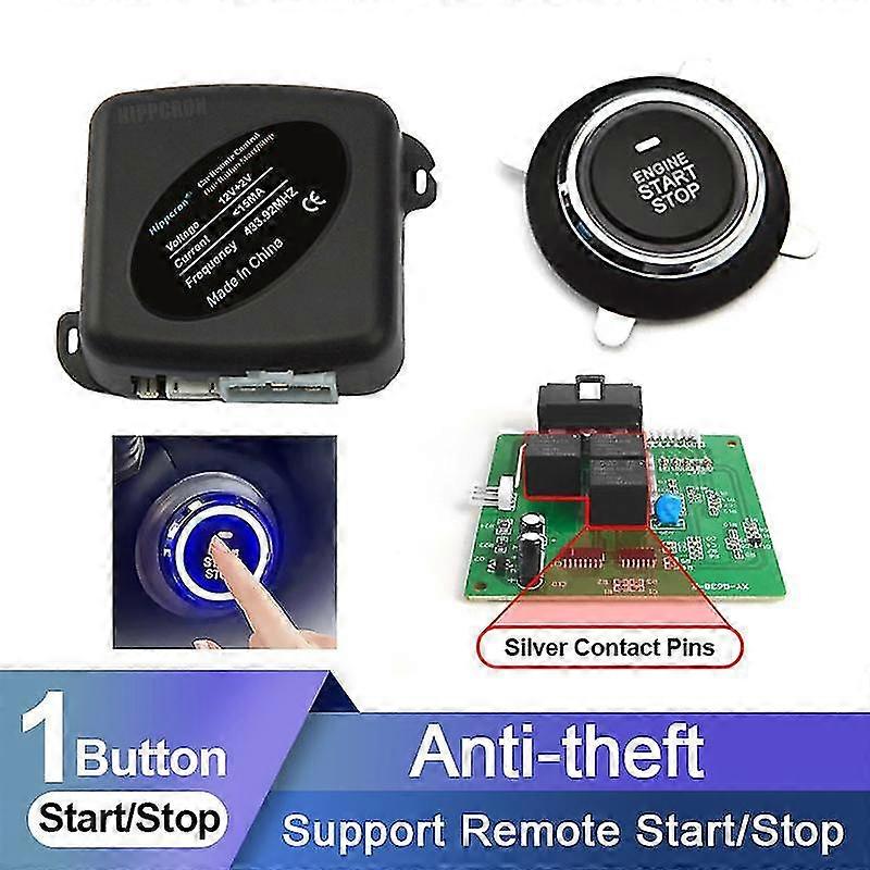 2025 Car Remote Engine Starters Button Door Lock Keyless Entry System Central Locking Alarm System Kit 12V
