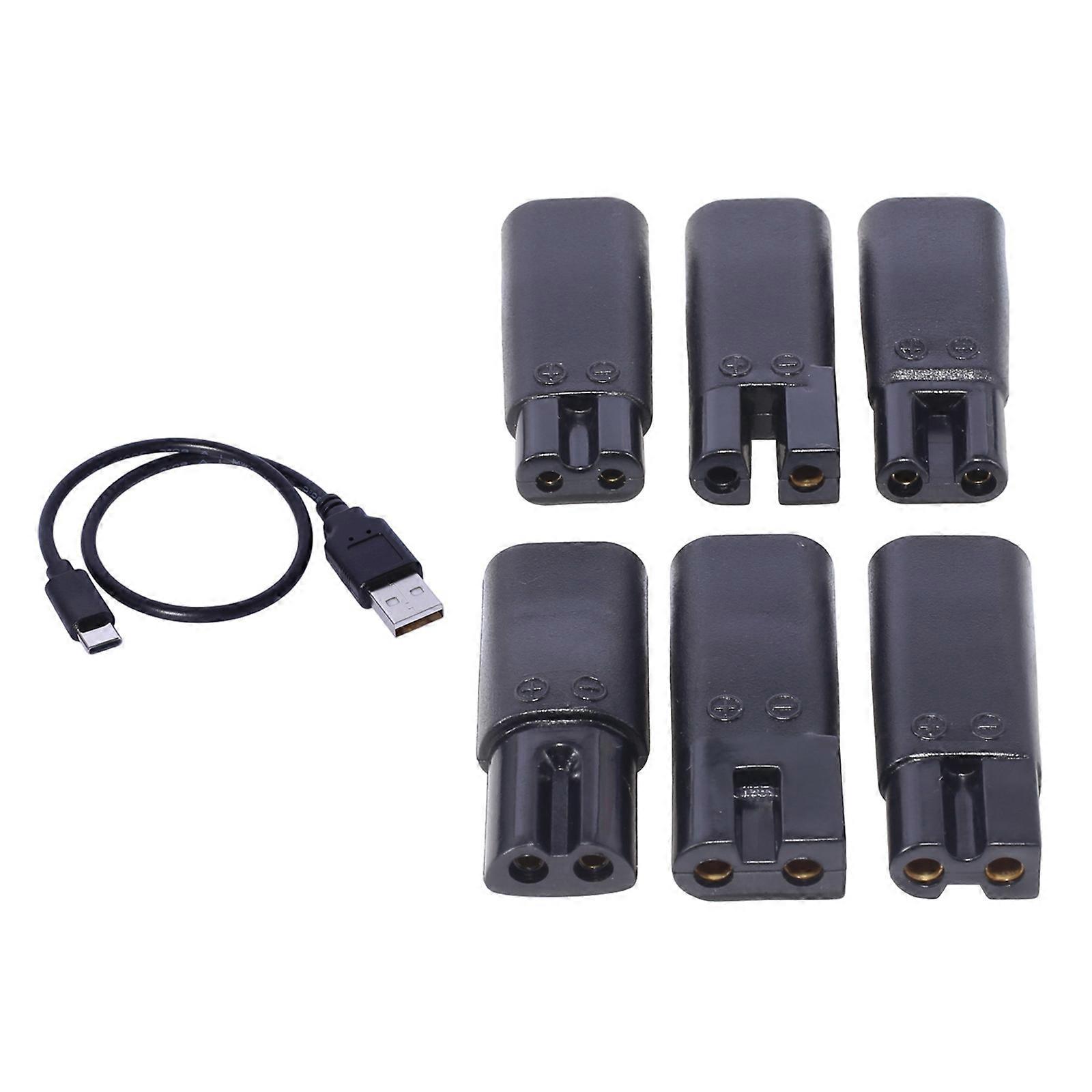 6 Couplers USB CREATE Device Cable 30CM Global Agreement For Electric Shears Shavers Shears Multicolor