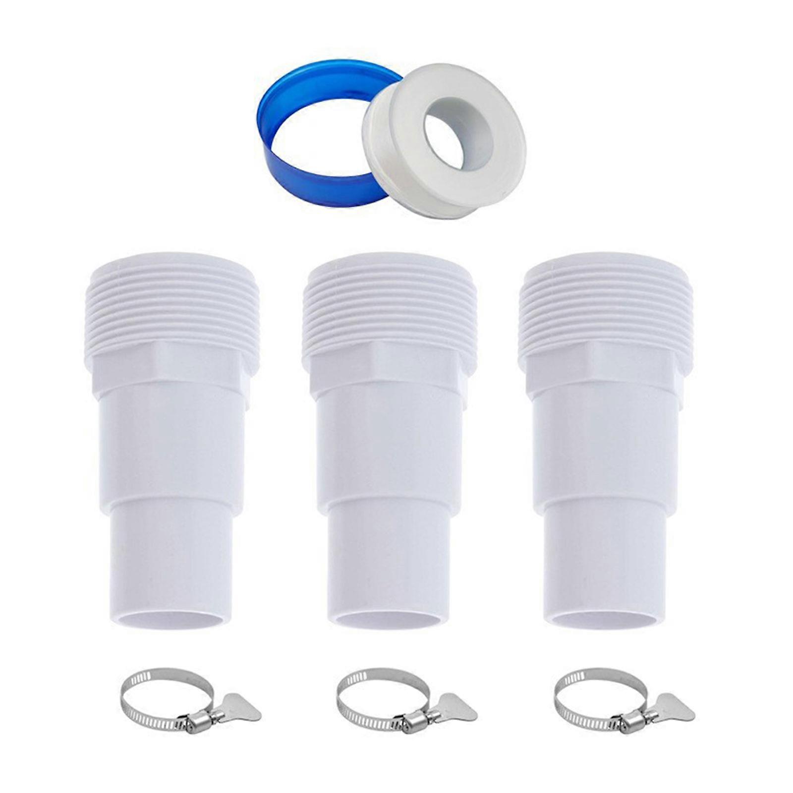 Swimming Pool Tube Set Hose Connectors Plastic Texture Replacement Adapter Easy Connection Professional Hose Fittings Multicolor