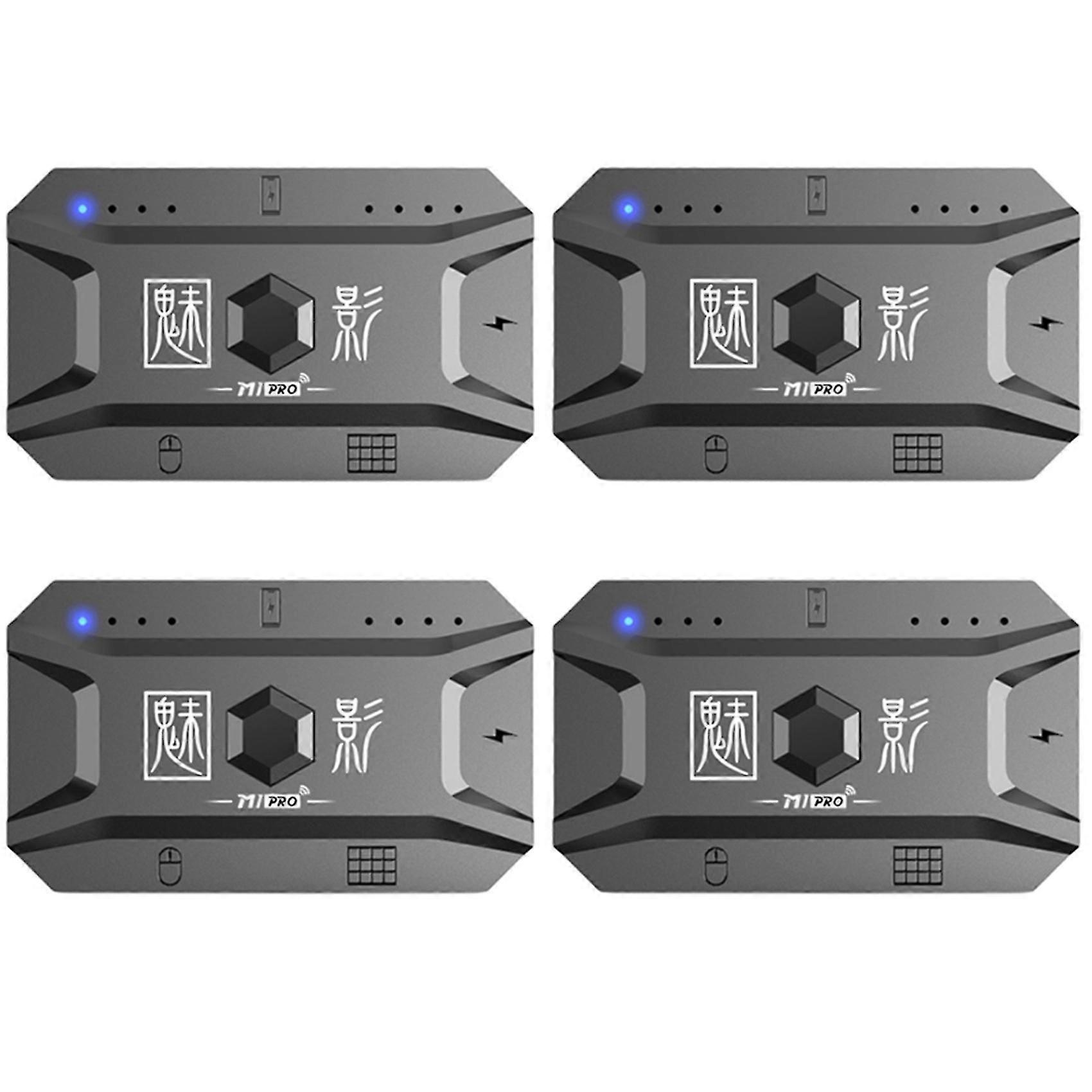 4x Plug And Play Gamepad Pubg Mobile Controller Gaming Keyboard Mouse Converter Bluetooth 5.0 For A