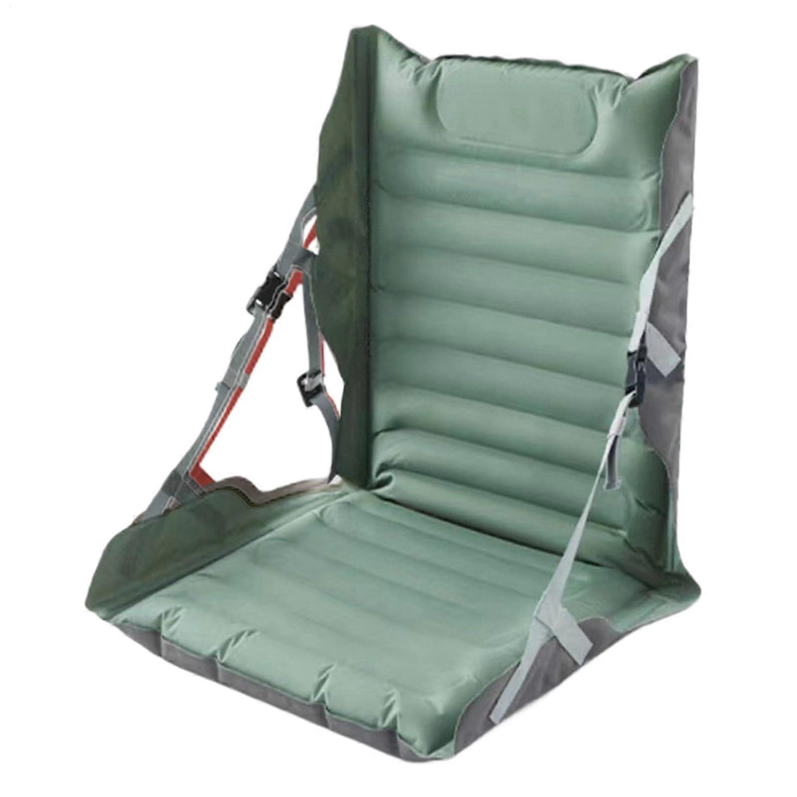 Inflatable Seat Cushion Beam Ride Chair Support, Fast Inflation, Compact Design, Comfortable Backrest, Portable Home Use