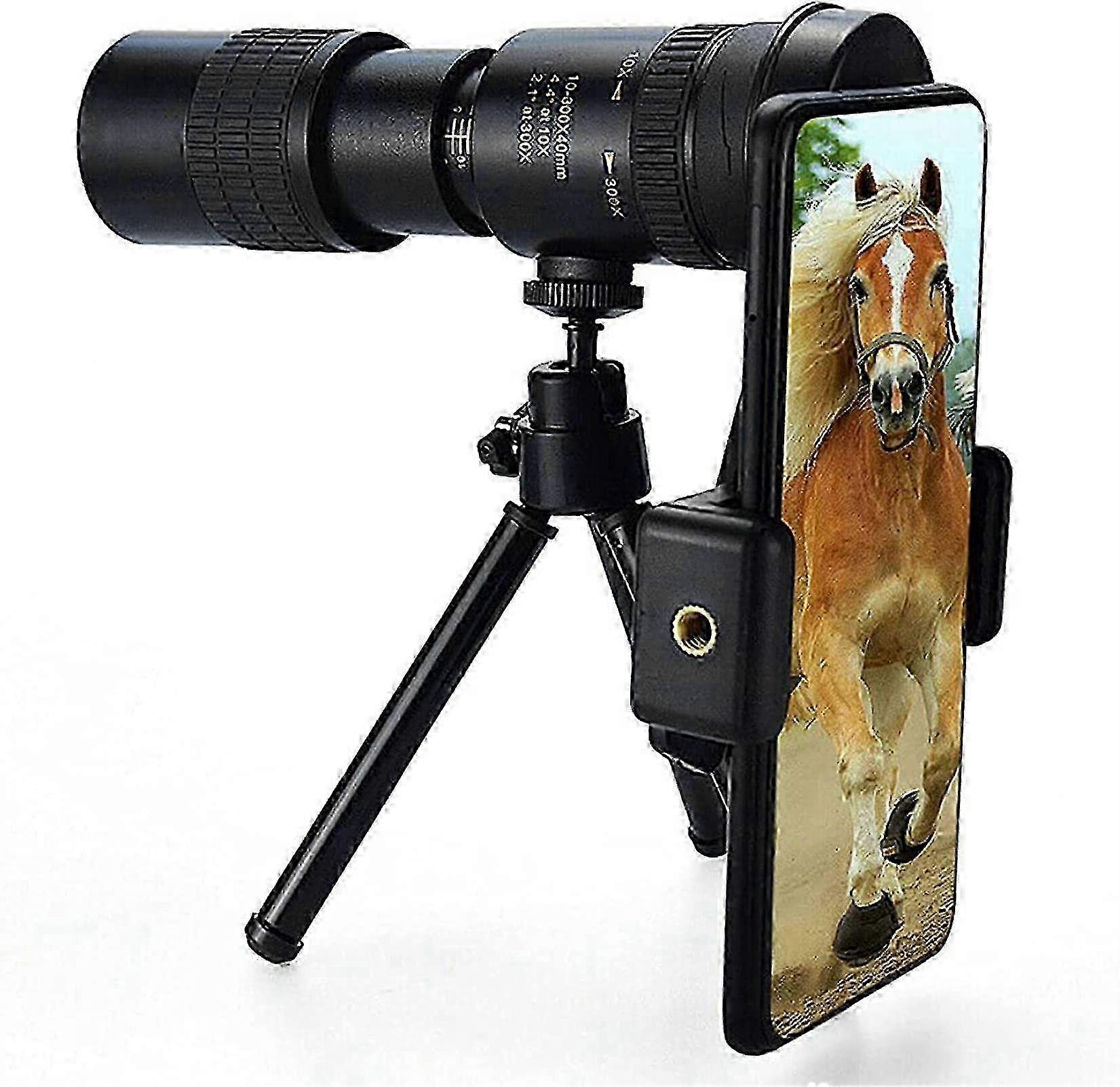 10-300X Zoom Monocular Telescope - 3000M Range for Beach/Bird Watching/Camping/Hiking 2025
