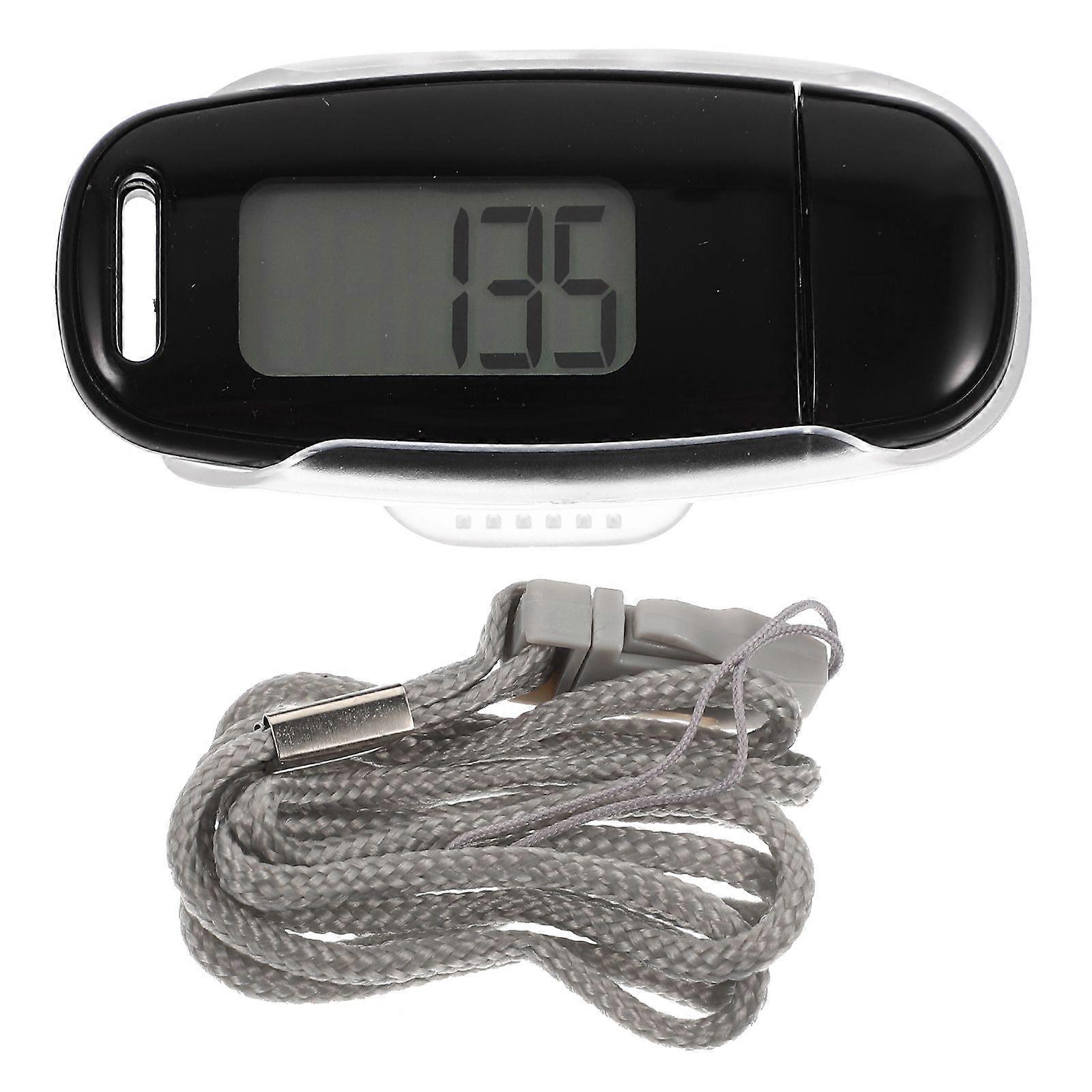 1 Set Clip-on Pedometer Rechargeable Pedometer Small Pedometer Plastic Pedometer