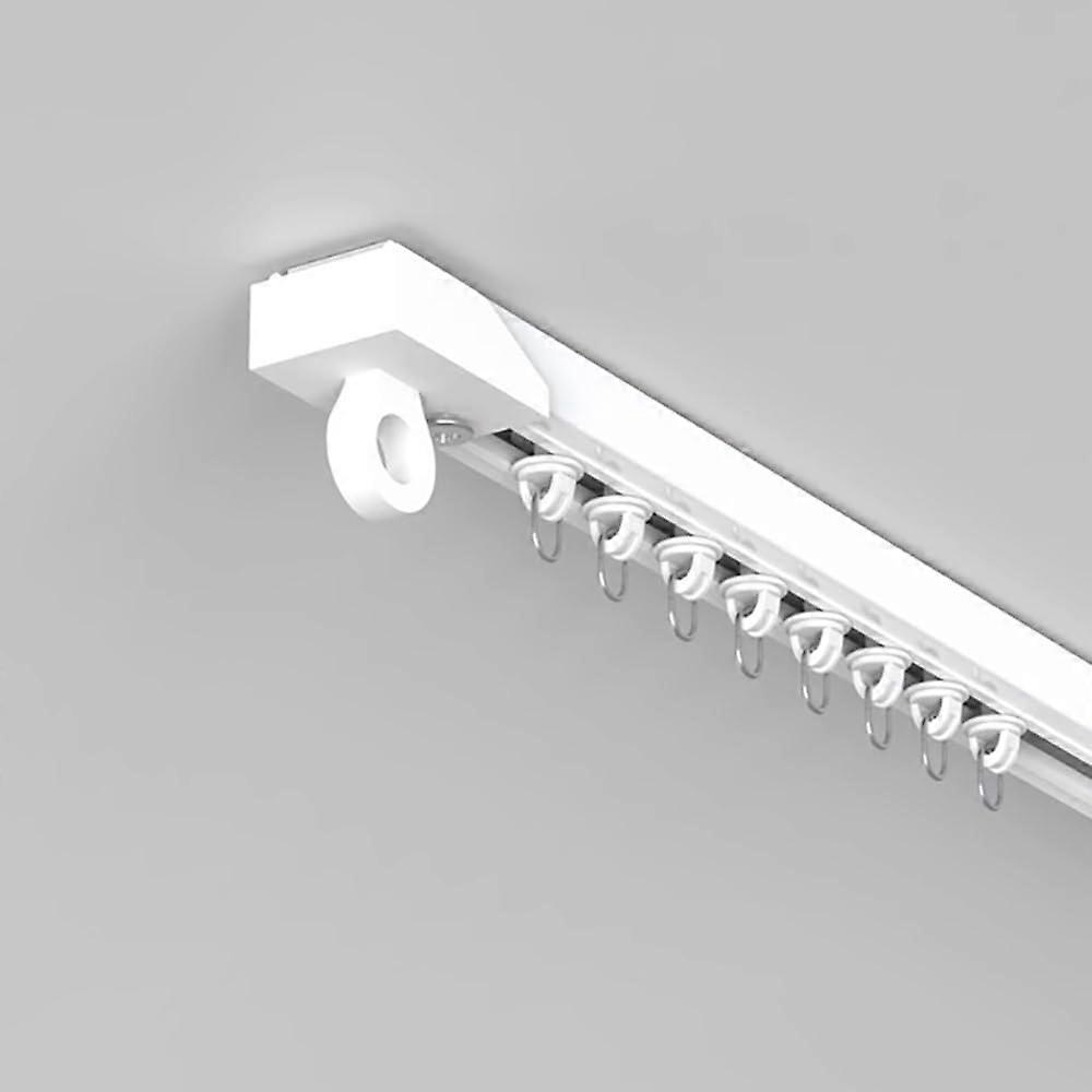 Self Adhesive Ceiling Curtain Track Rail, 1.7m Sliding Rod for Window, Closet, Room Divider ( Mount)