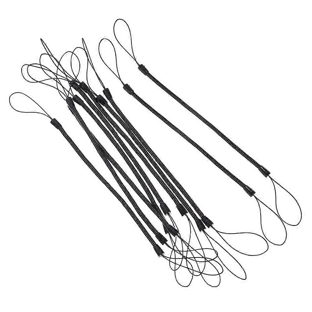 Black Elastic Spring Lanyard for Stylus Pen Featuring 20Pcs Tethers