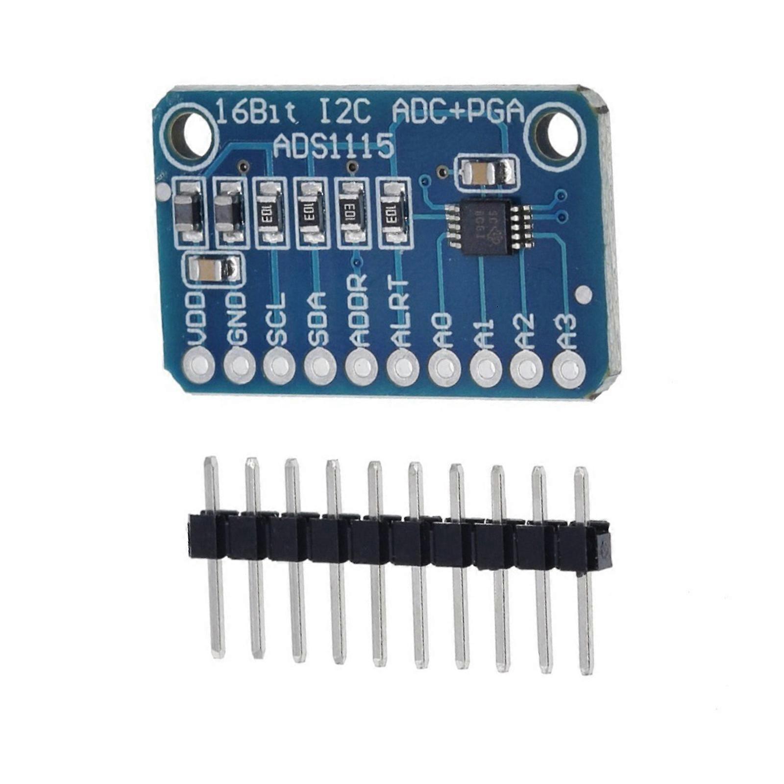 16 Bit 4 Channel I2C ADC Development Board Adapter Programmable Amplifier Board Replacement Accessories Multicolor