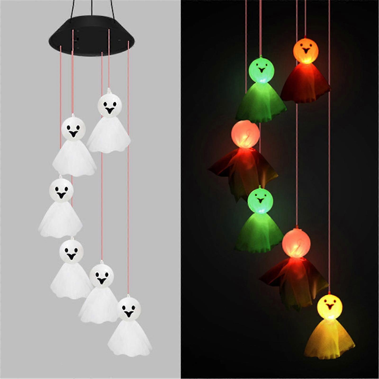 YiFudd Halloween Wind Chime Lantern Colorful Doll LED Lantern String