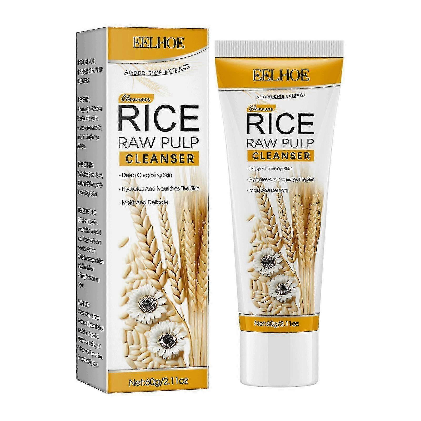 Rice Puree Facial Cleanser Clean Moisturize And Moisturize 60g