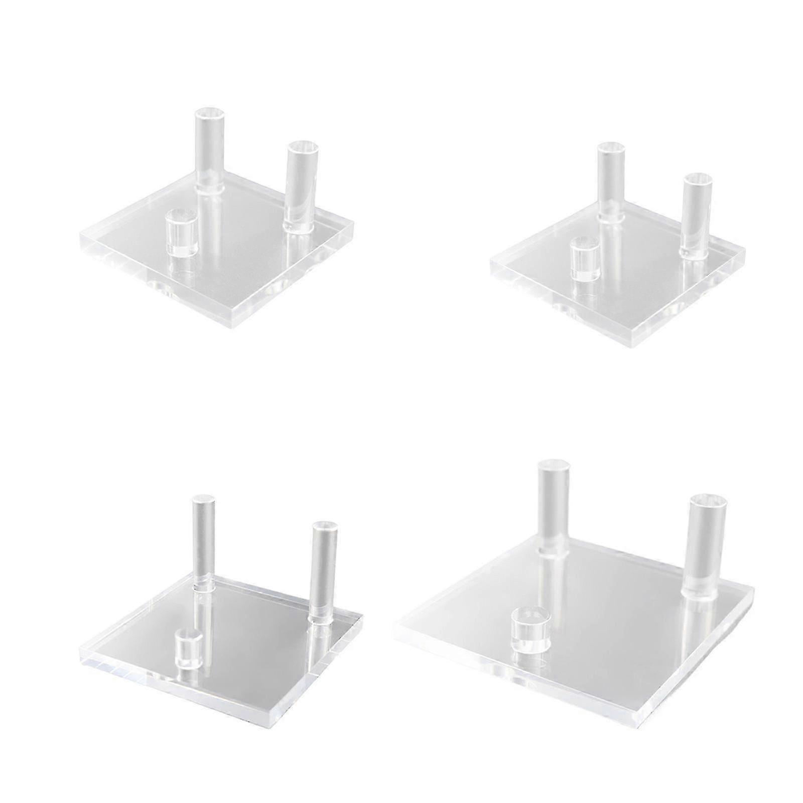 Acrylic Easel Stand for Displaying Geode and Small Artworks Transparent Fossils Coral Holder Mineral Storage Rack z