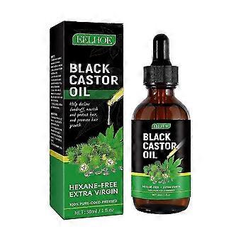 Eelhoe Olio di ricino Capelli densi Liquido idratante anti-capelli Fissaggio Capelli densi Capelli forti Olio di ricino Cura dei capelli Olio essenziale