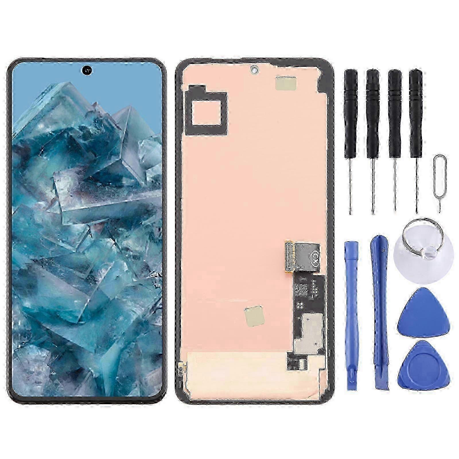 Pixel 8 Pro LCD Screen Digitizer with Frame - Full Assembly OLED Display Touch Panel Replacement for Google Pixel GC3VE G1MNW Devices