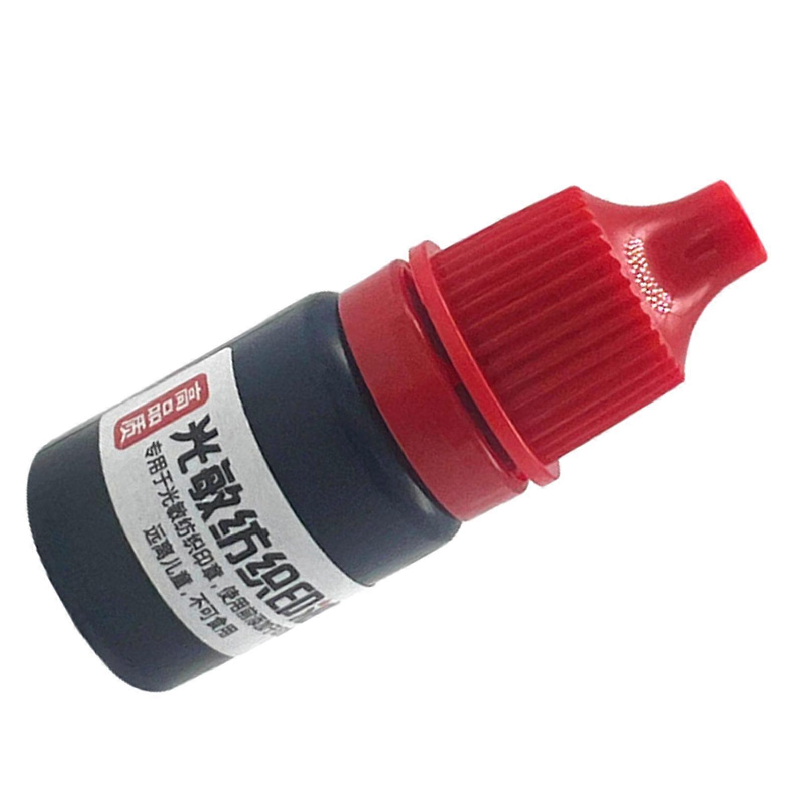 5ml/Bottle Textile Ink DIY Special Ink for Student Children Name Stamp Waterproof Printing On Clothes Backpack Not Fade  Red