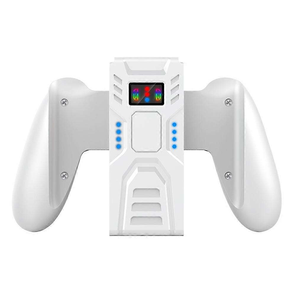 For Nintendo Switch Joy-Con Display Handler Bracket Gaming Grip Handle Controller Gaming Grip Bracket Holder White