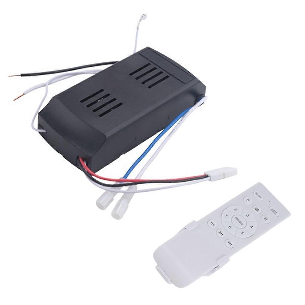 Universal Ceiling Fan Remote Control Kit 30W 6-Speed Timing Function DC Fan Light Remote Replacement