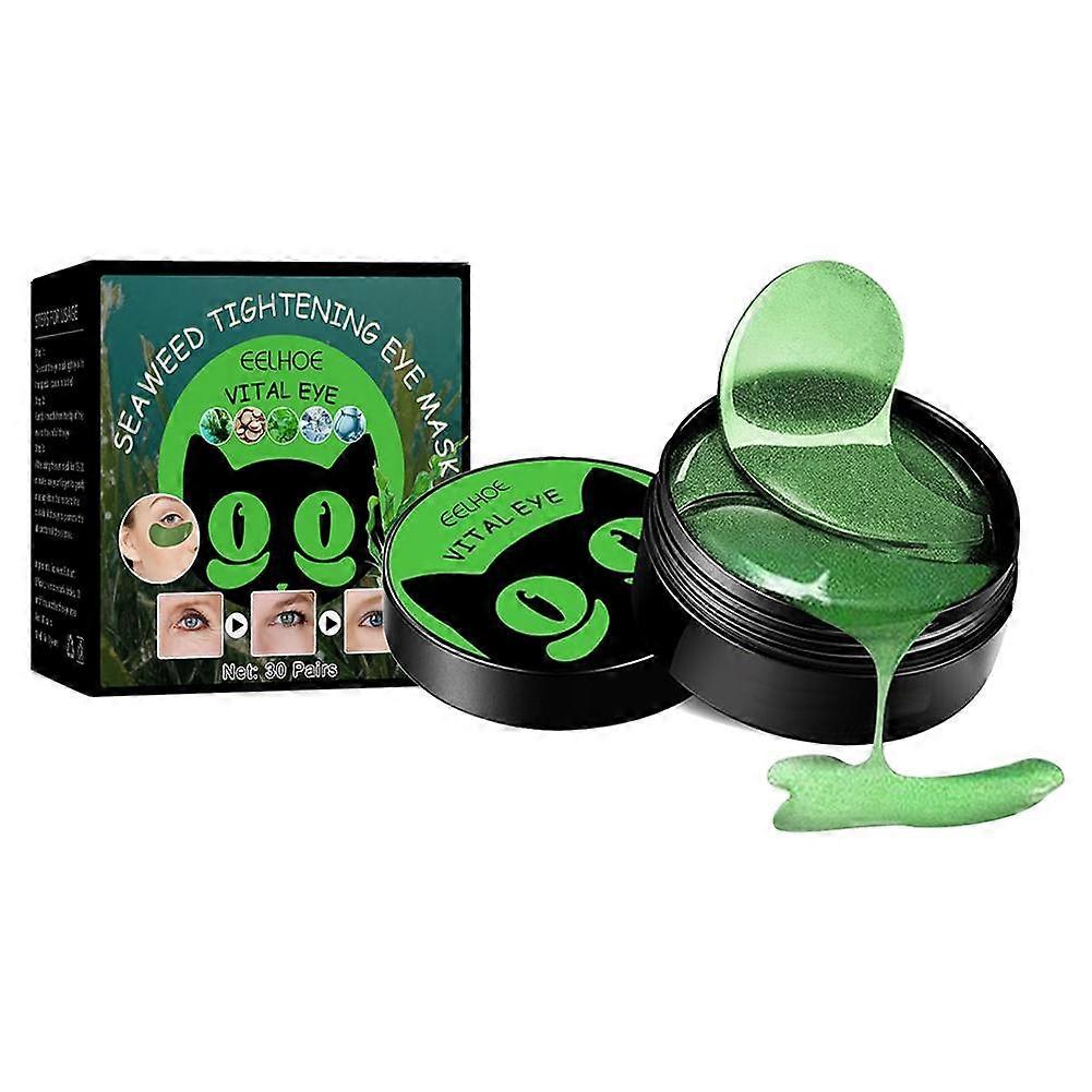 Seaweed Eye Mask 30 Pairs Hydrates Tightens Skin Reduces Fine Lines Under Eye Bags For Overtime Computer Users