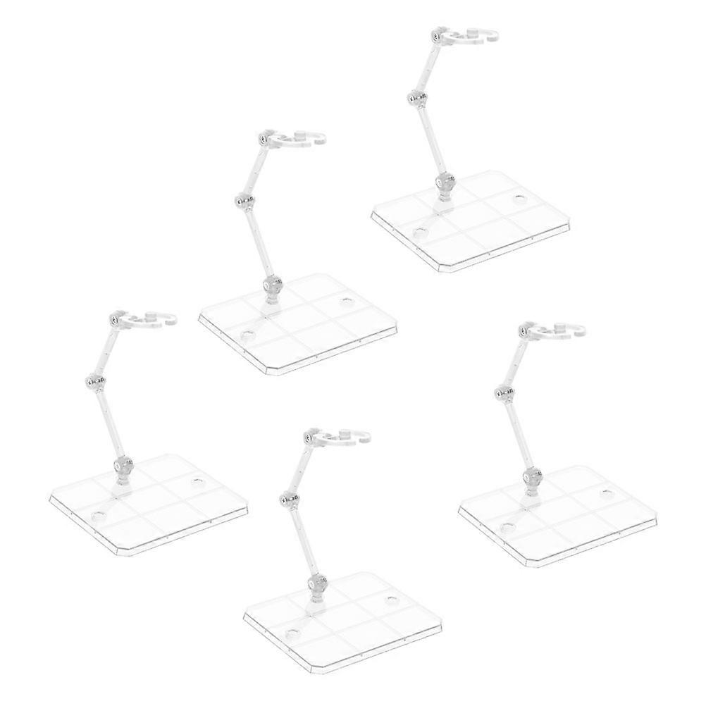 Action Figure Holder Plastic Stands 5Pcs for Adjustable Doll Support