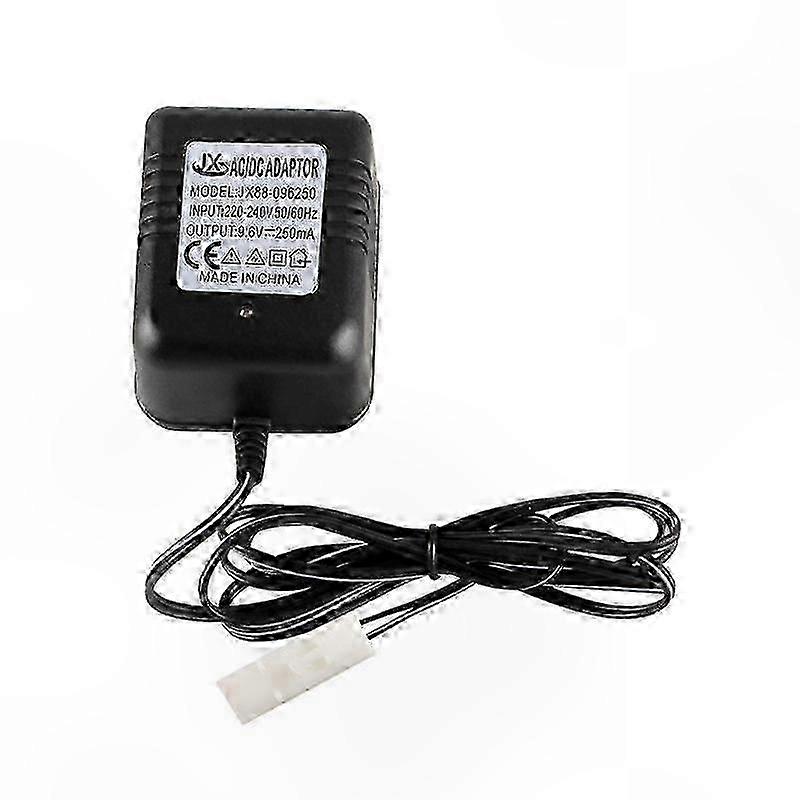 Smart RC Charger for 9.6V Ni-MH Battery Packs with Connector for Remote Toys
