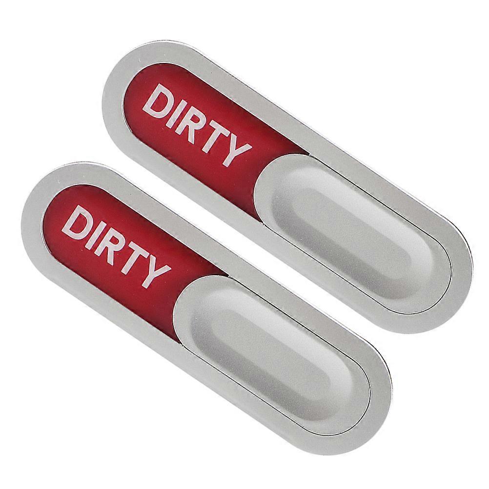 Magnetic Dishwasher Indicator Sign Clean Dirty Double-Sided Non-Scratch Acrylic ABS Material Multi