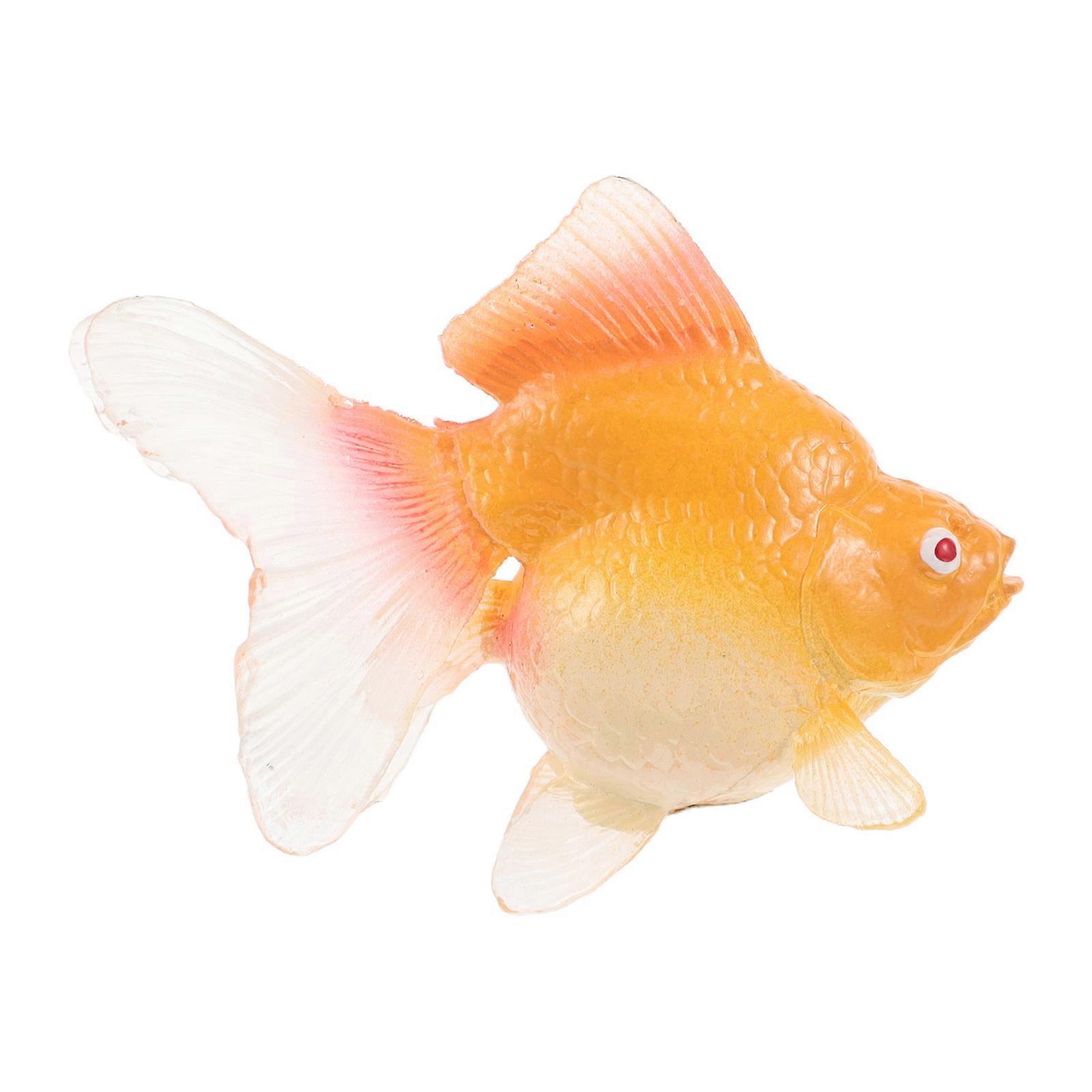 Artificial Fish Model Golden Plastic Goldfish for Decor