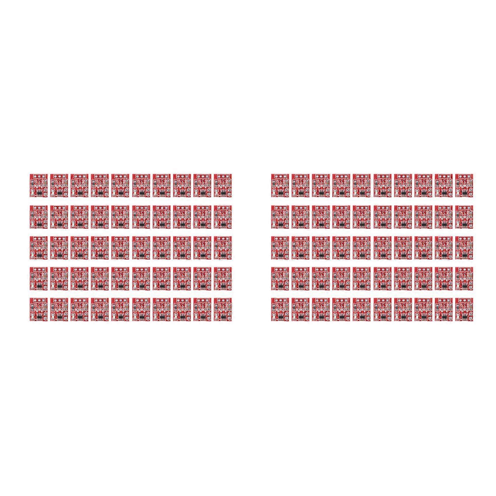 100Pcs Ttp223 Touch Button Modular Self-Locking Jog Capacitive Switch Single-Channel Transformation