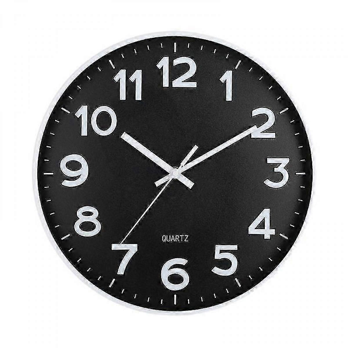 12-Inch Wall Clock High-precision Battery Operated Easy-to-Read Silent Non-Ticking Quartz Clock Wall