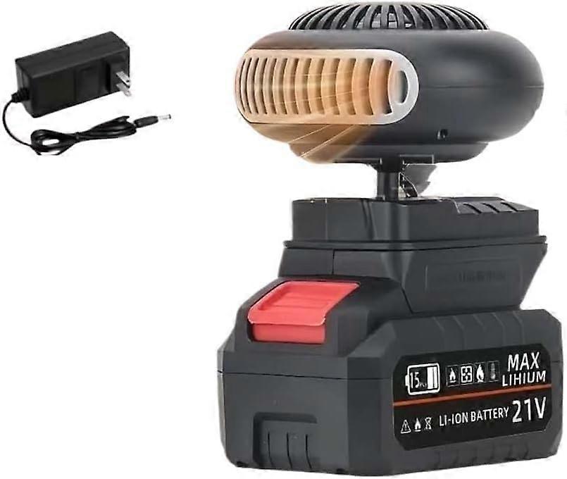 Portable Car Heater with Fast Windshield Defogging, Quiet AntiTilt Battery Powered Design for Winter Driving and Office Use