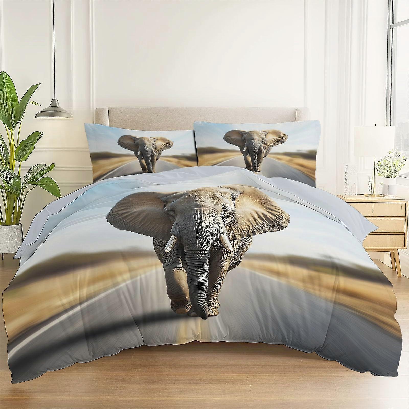 Full Size Light Gray Duvet Cover Set with Pillow Shams, Soft Breathable Microfiber Bedding for Kids Teens