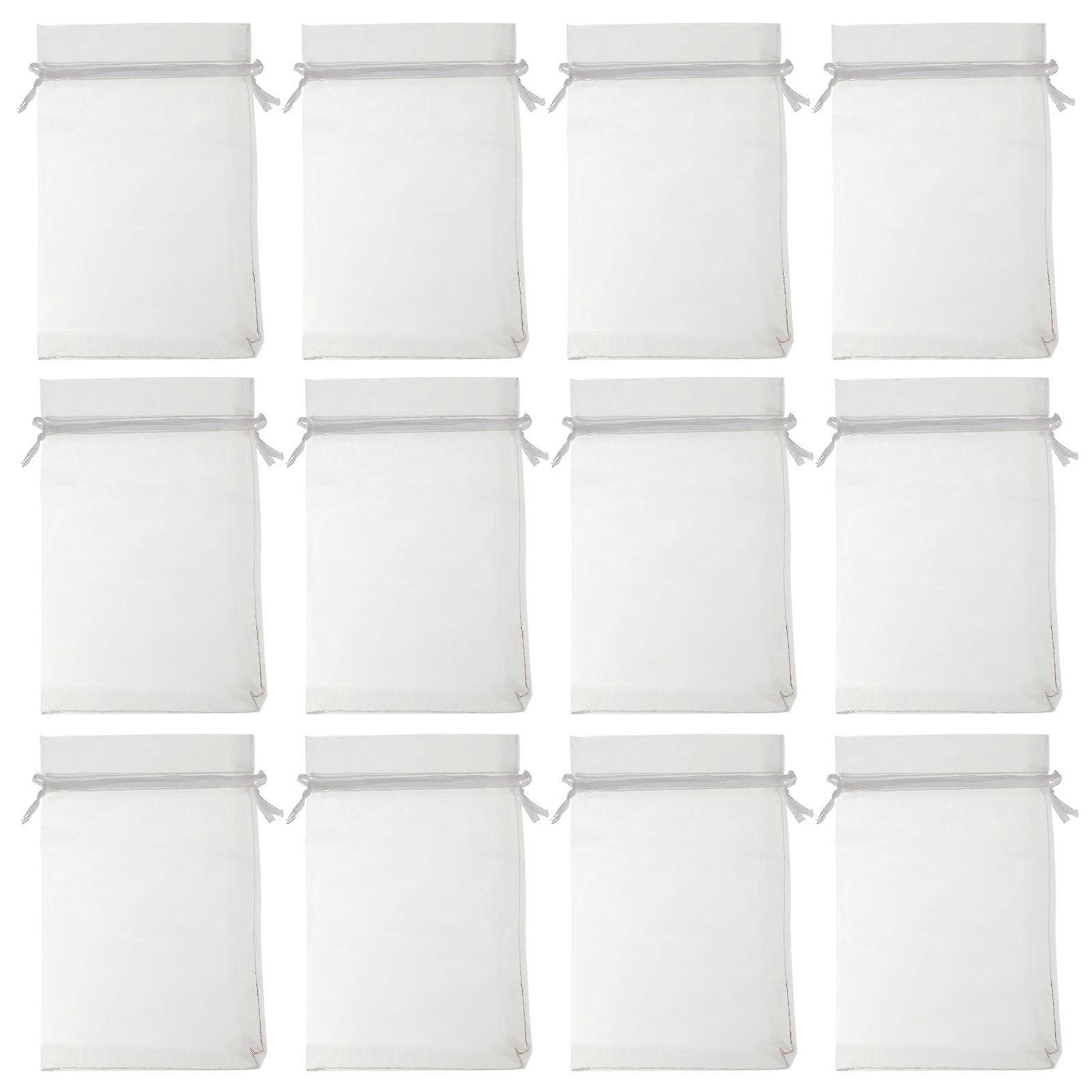 Fruit Protection Net Grape Nursery Bags for Mothproofing 100Pcs White Organza