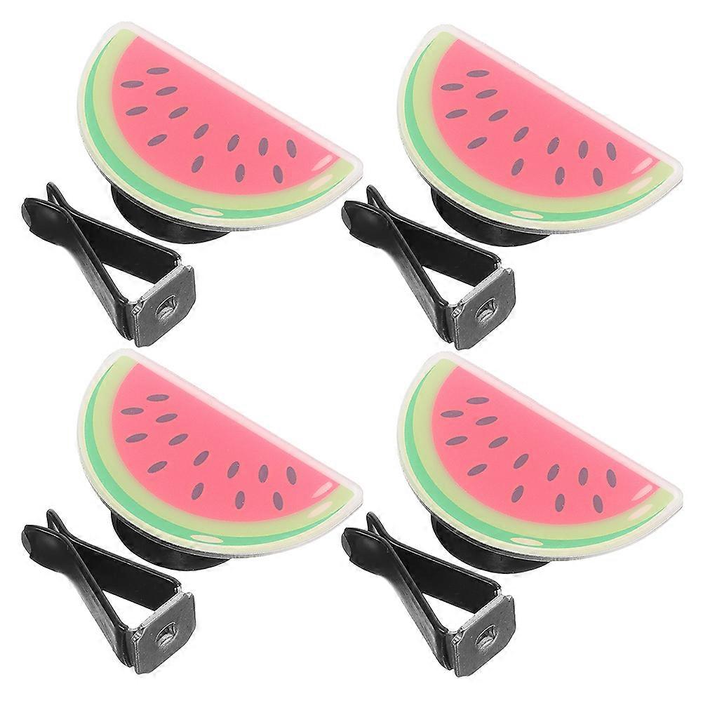 Car Diffuser Vent Clips Watermelon Fragrance for Car Use 4Pcs Pack
