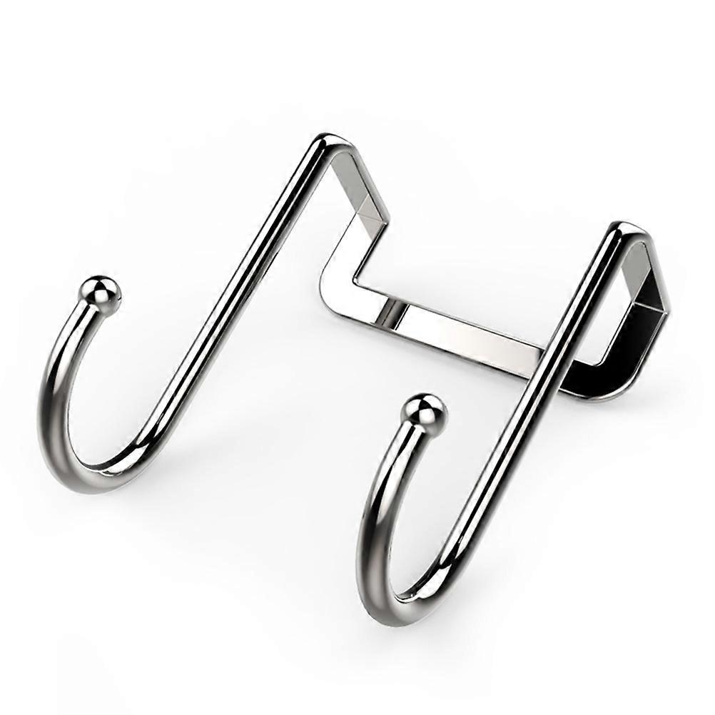 Over Cabinet Hooks Stainless Steel S Hooks for Hooking 4Packs Silver Set