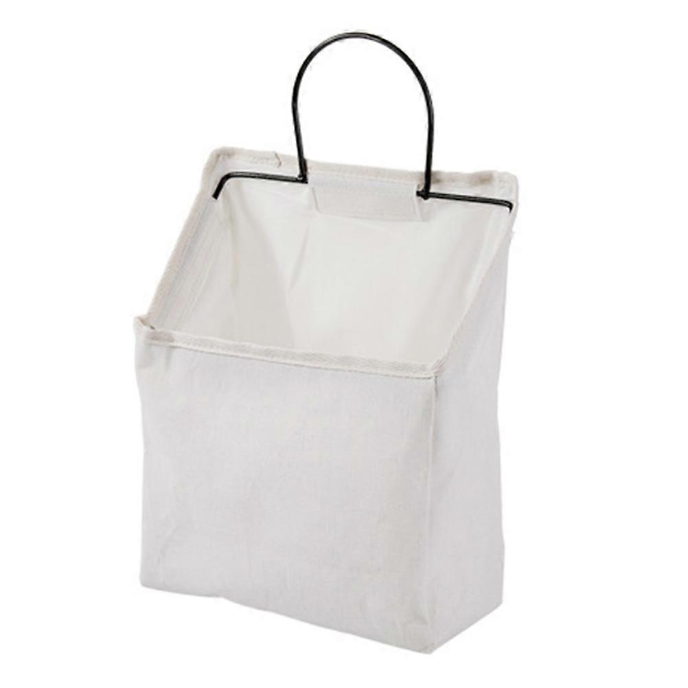 Practical Hanging Bag for Door Storage 2Pcs White Fabric Organizer