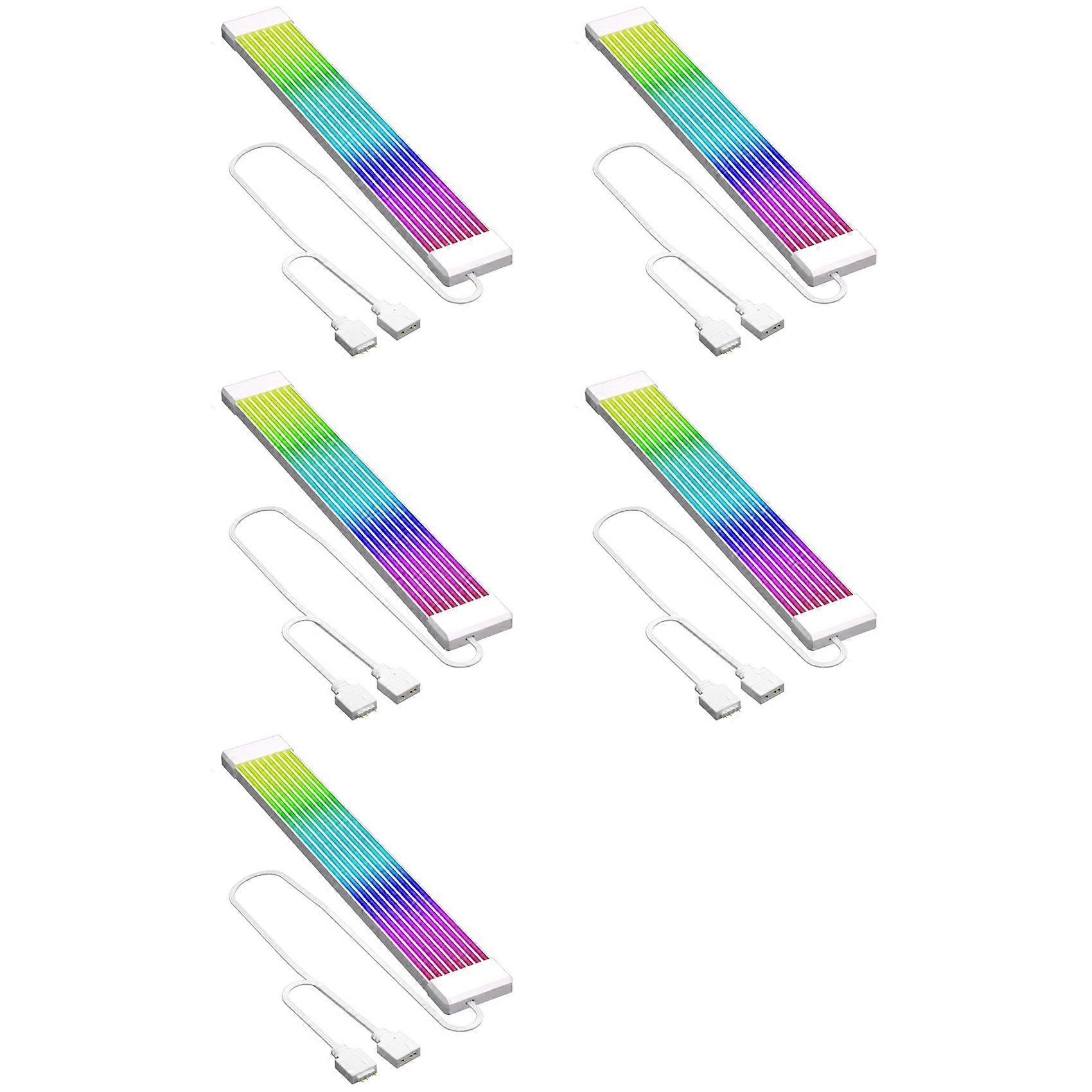 5X RGB LED Strip ARGB Sync Board for Computer Power Supply ATX 24PIN GPU Graphics Card 8Pin Cable Case X8