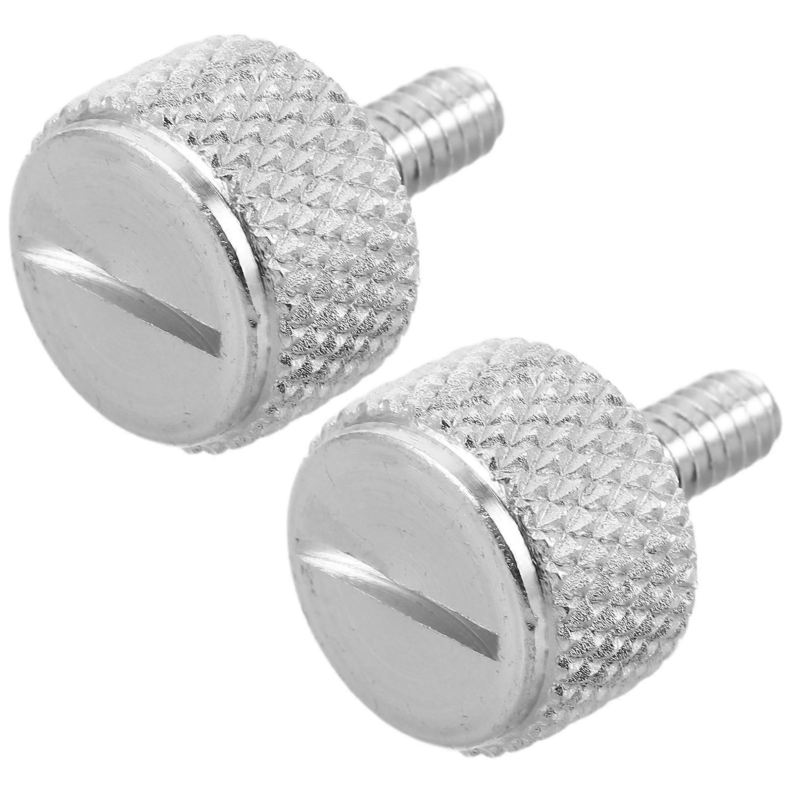 Motorcycle Rear Seat Screw Quick Release 2Pcs Silver Alloy Fasteners