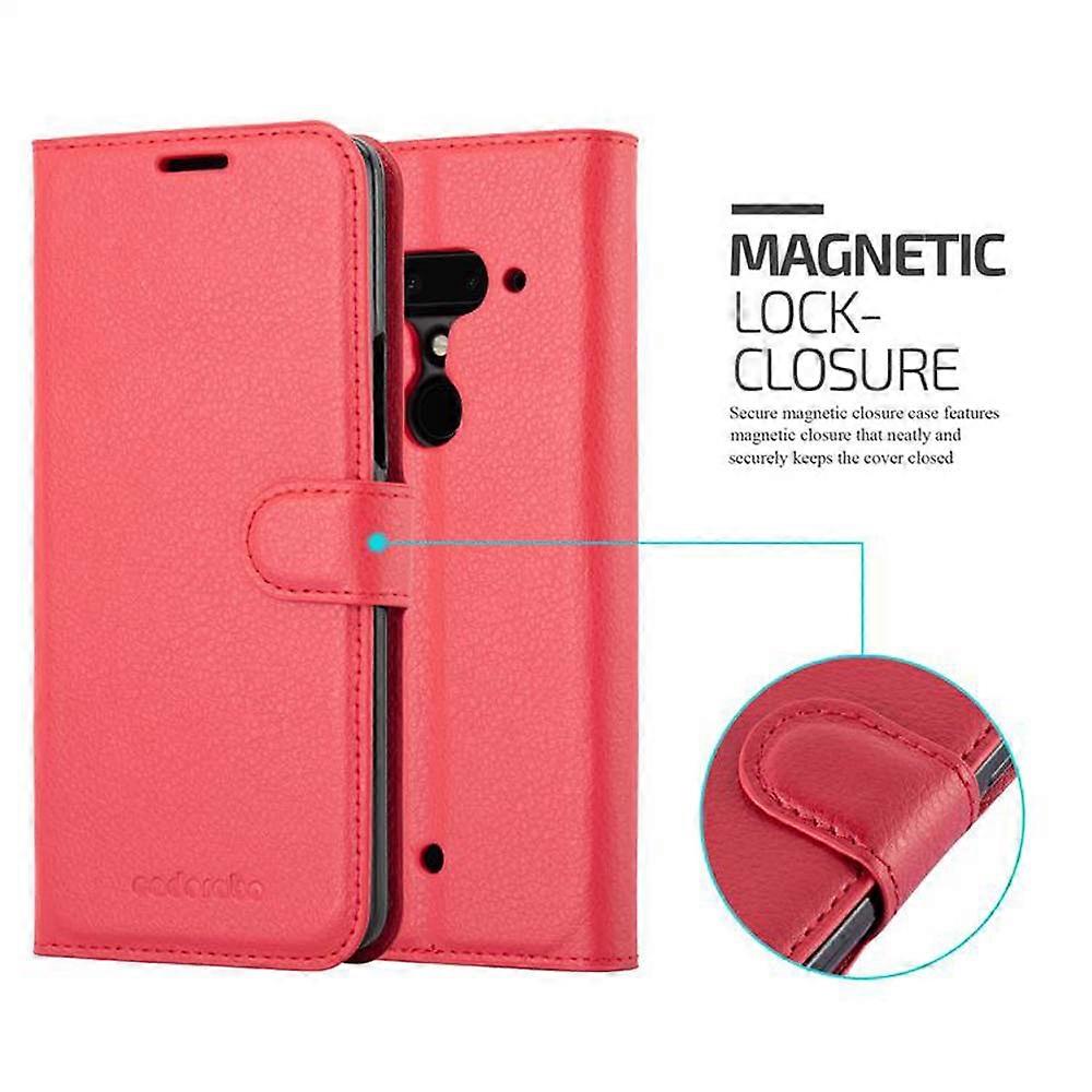 HTC U12 PLUS Case - Protective Case with Card Slots and Stand Function