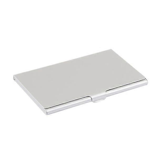 Smooth aluminum card holder - Silver - Wallet Silver