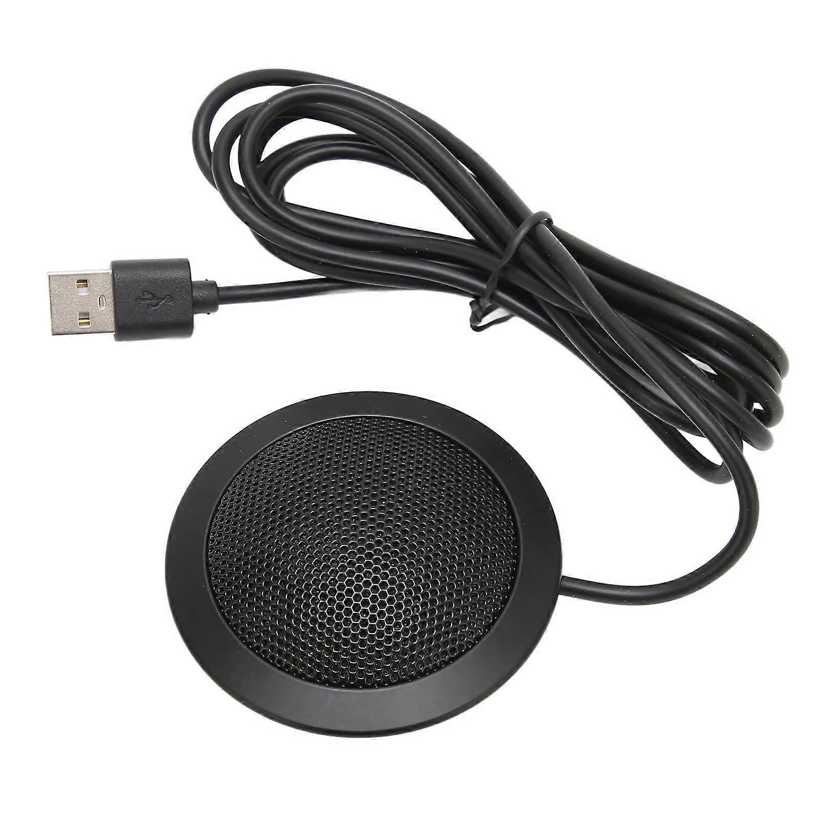 Microphone For Pc Desktop USB 360Degree Omnidirectional Pickup Noise Reduction, Conference Use, Windows Mac Compatible
