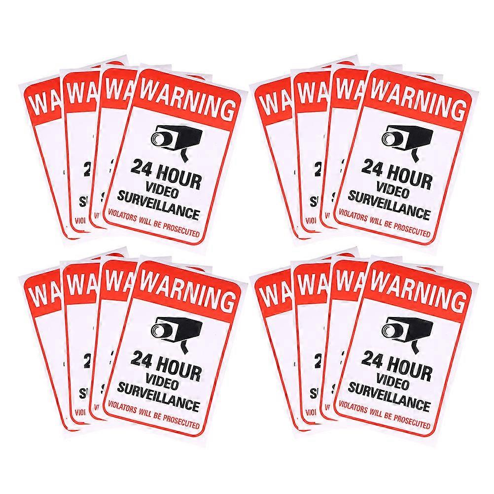 Video Sticker Warning Patch for Outdoor Use 120Pcs School Office