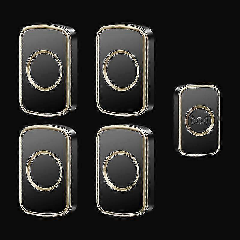 Long-Distance DC Wireless Doorbell with Smart Remote Control and Battery