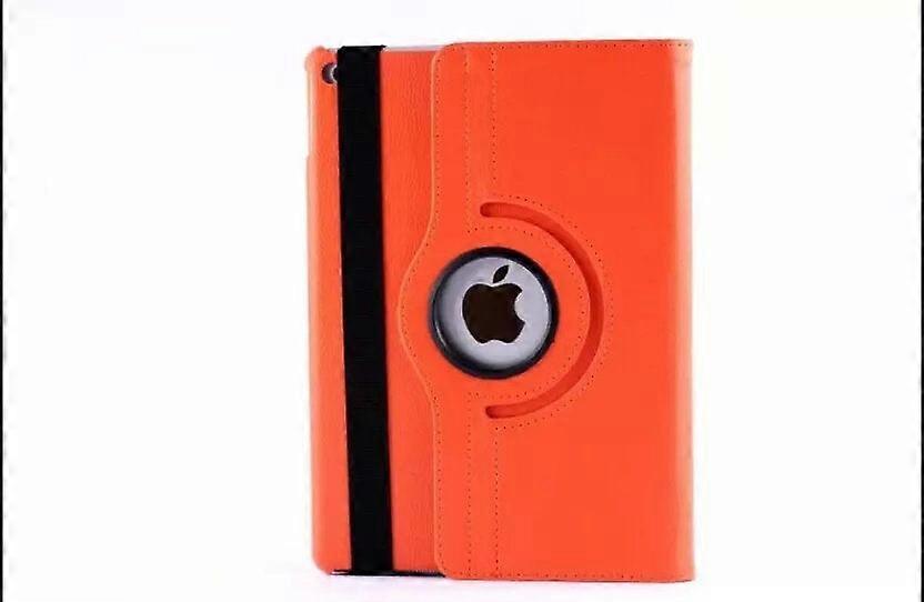 Case For Ipad Mini6 2021 Orange Rotating Leather Litchi Texture Portable