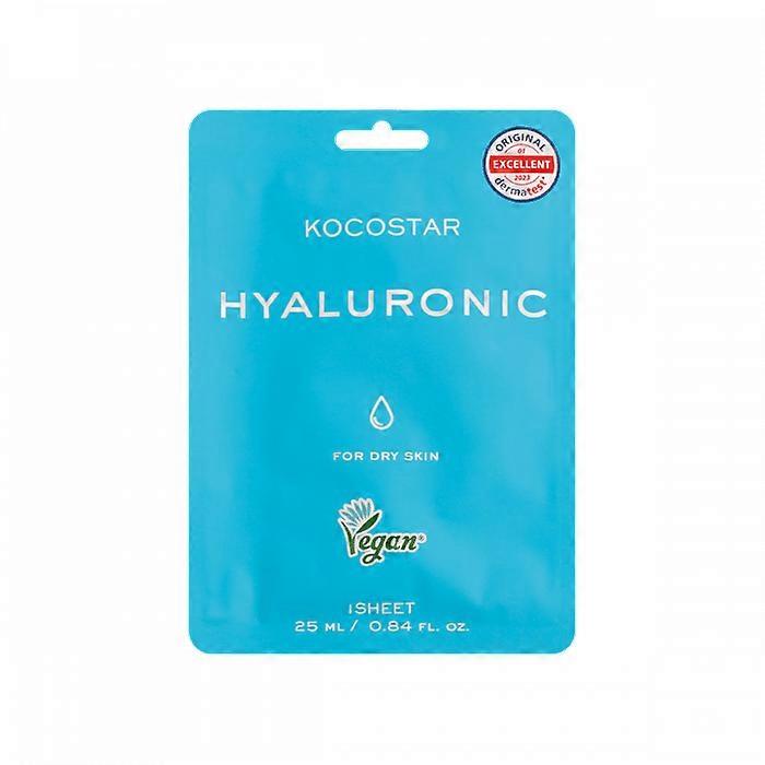 Kocostar Hyaluronic Face Mask 25ml Deep Hydration Sheet Mask with 6 Types of Hyaluronic Acid
