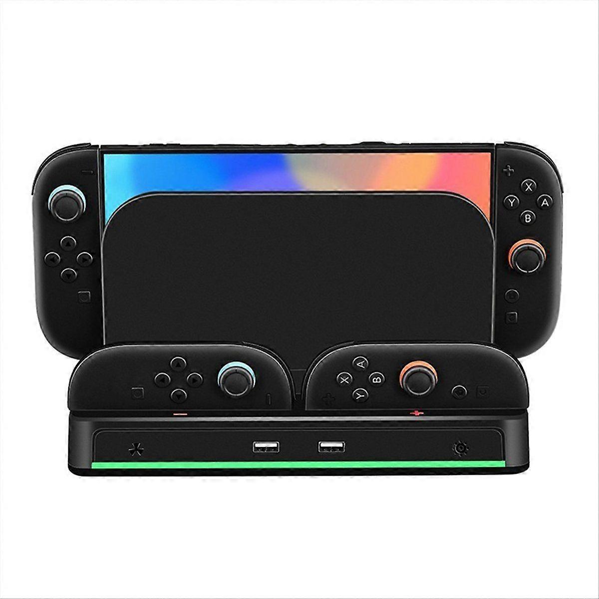 For Switch 2 Console Storage Charging and Cooling Base NS2 Left and Right Small Controller Charging Dock with RGB Light