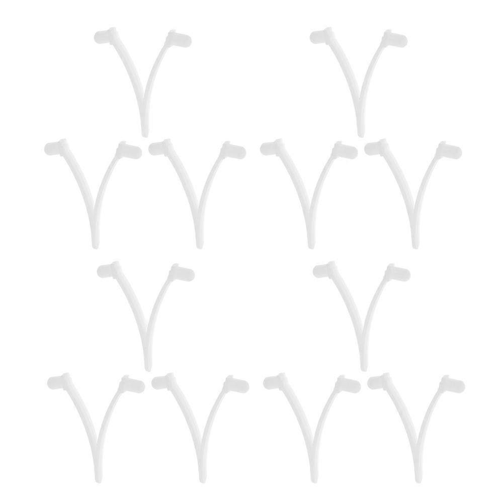 White Pool V Clips Replacement for Swimming Pool Skimmer Pole 20Pcs