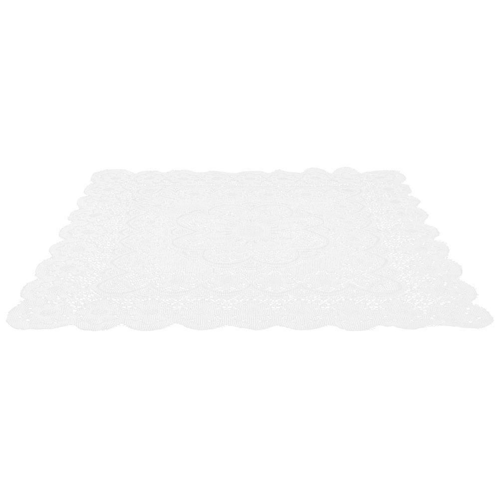 White Lace Square Tablecloth for Kitchen Appliance Protector