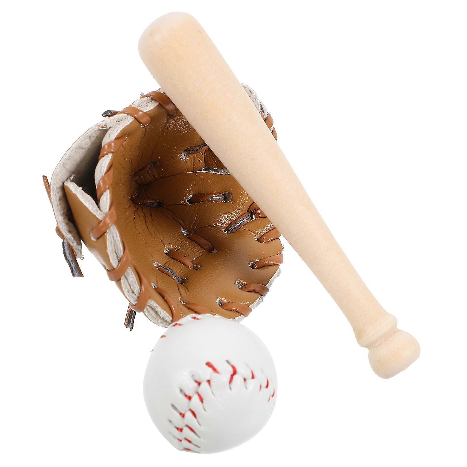 Baseball Toy Glove Ball Set for Decoration 1Set